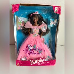 Butterfly Princess Barbie 1994 African American NEW Vintage